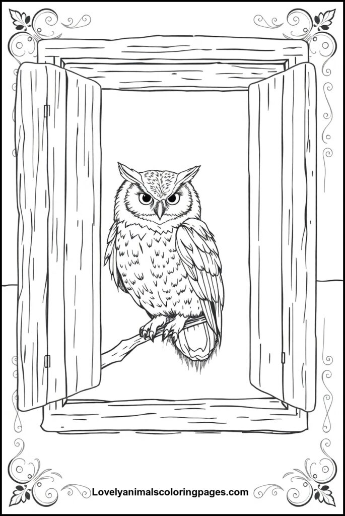 Owl Coloring Pages
