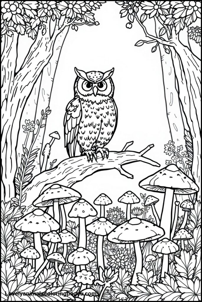 Owl Coloring Pages