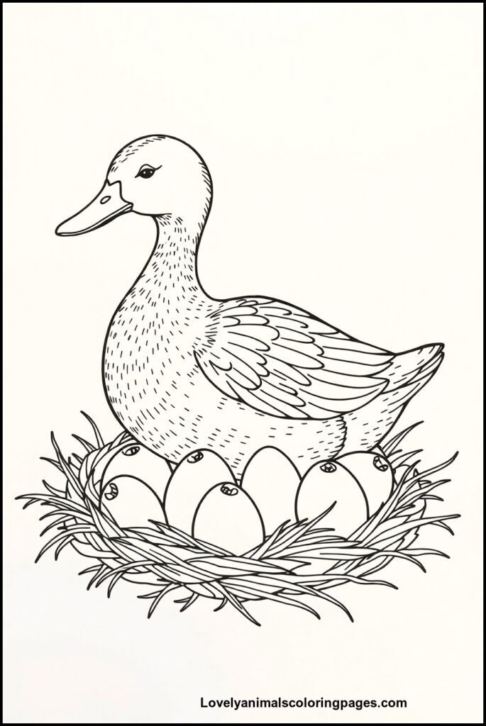 Duck Coloring Pages