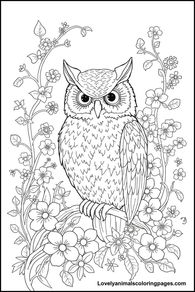 Owl Coloring Pages