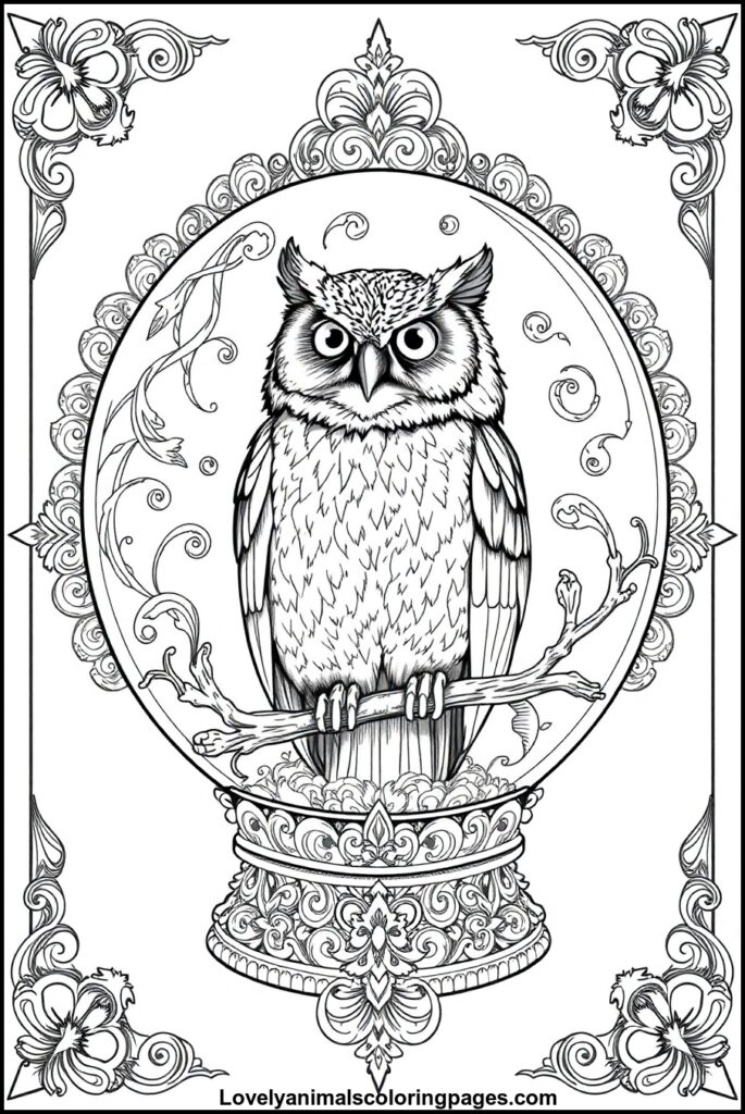 Owl Coloring Pages