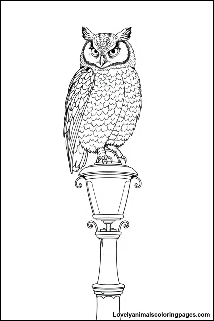 Owl Coloring Pages