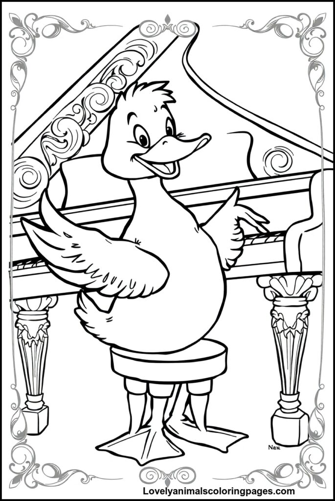 Duck Coloring Pages