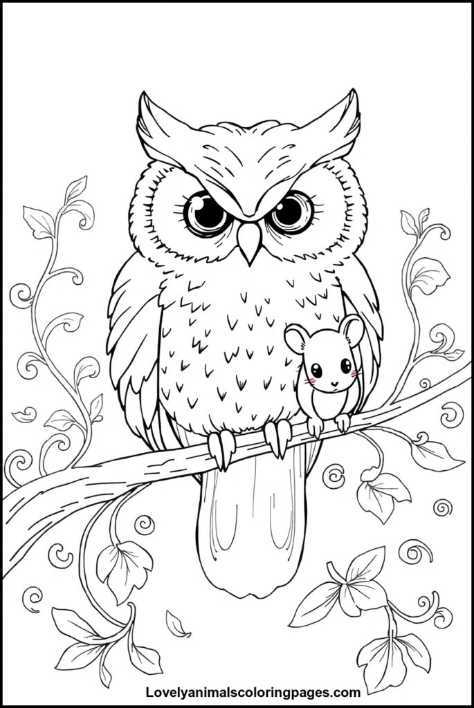 Owl Coloring Pages