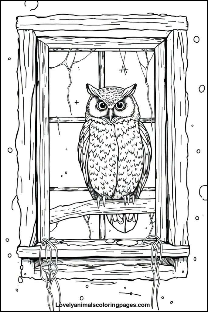 Owl Coloring Pages