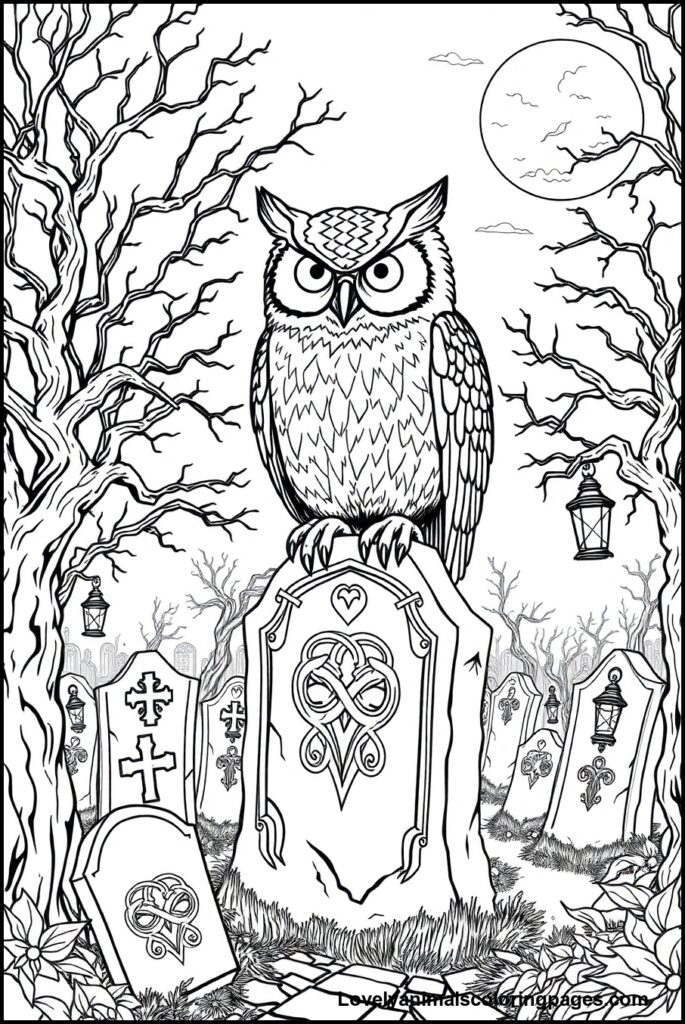 Owl Coloring Pages