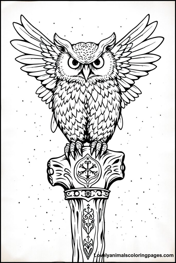 Owl Coloring Pages