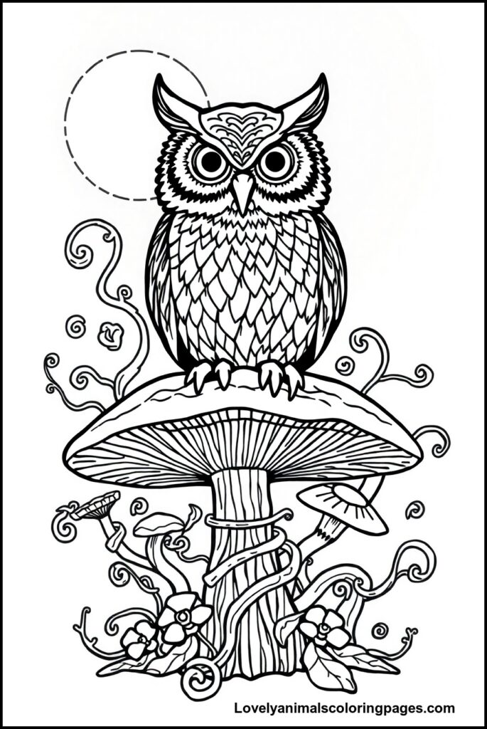 Owl Coloring Pages