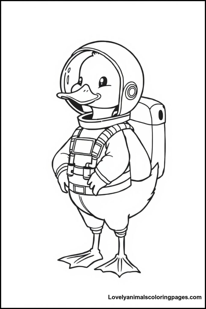 Duck Coloring Pages