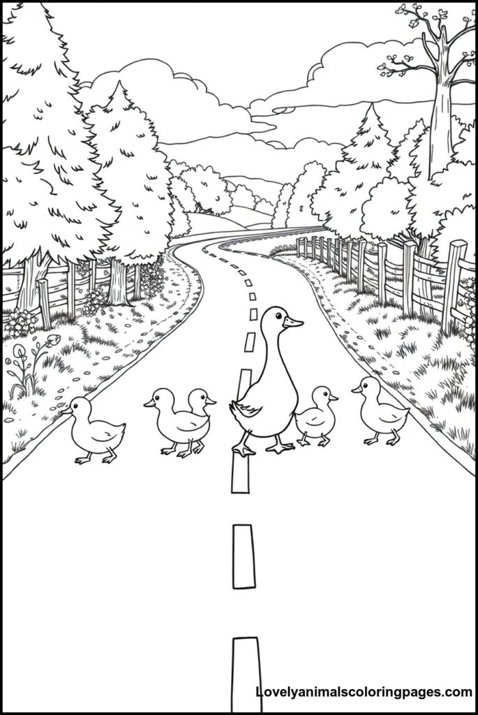 Duck Coloring Pages