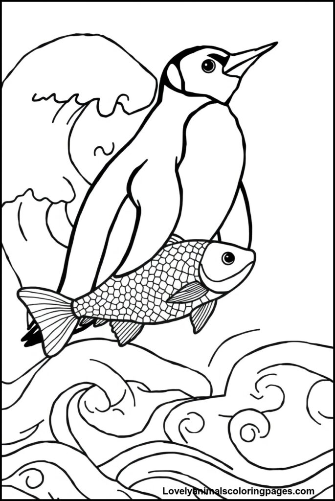 Penguin Coloring Pages