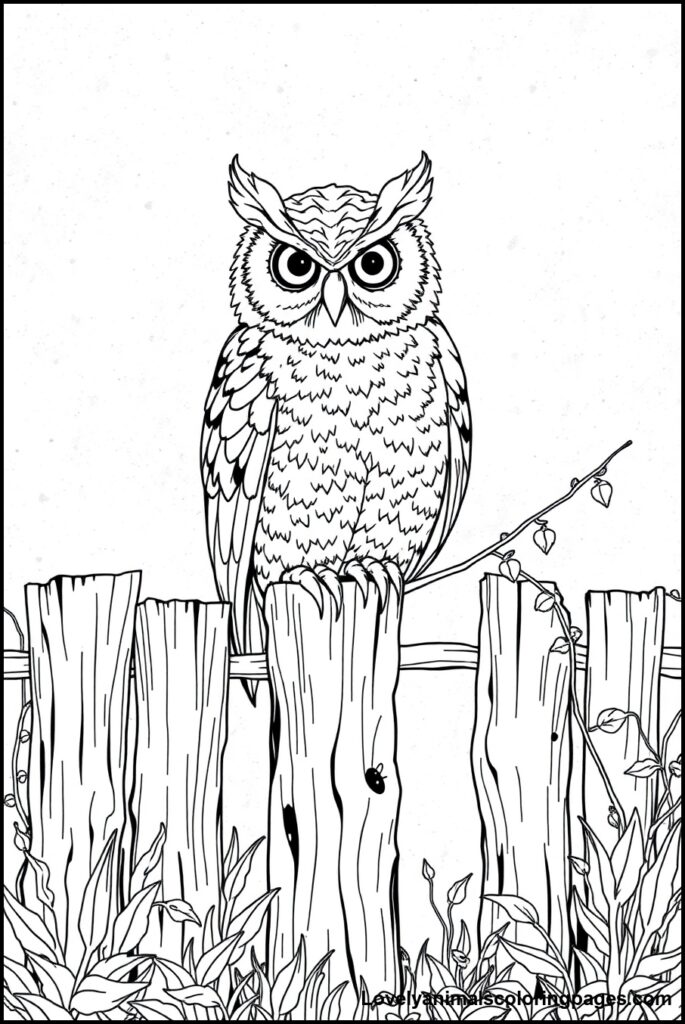 Owl Coloring Pages