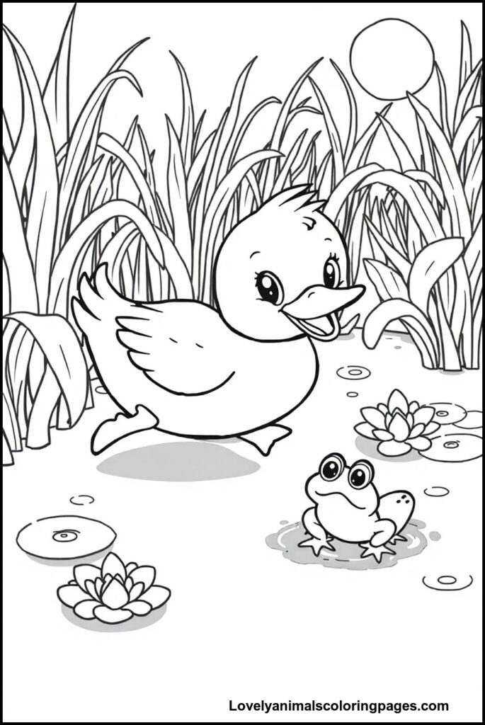 Duck Coloring Pages