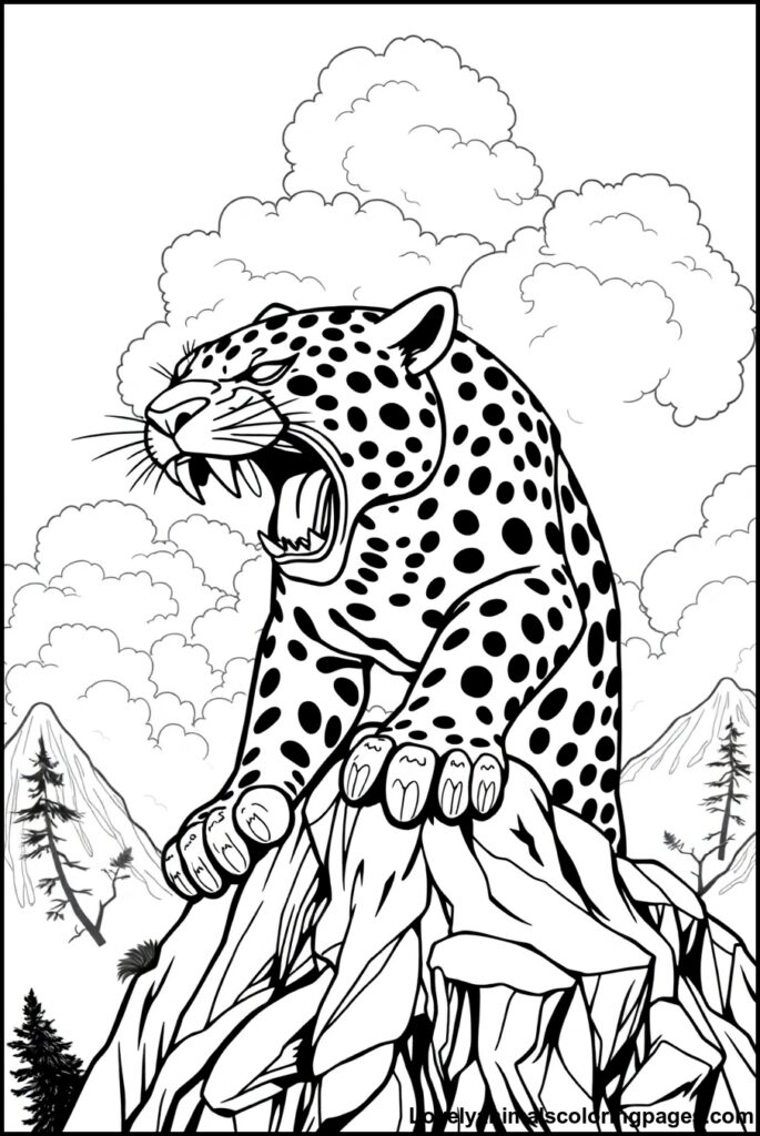 Jaguar Coloring Pages