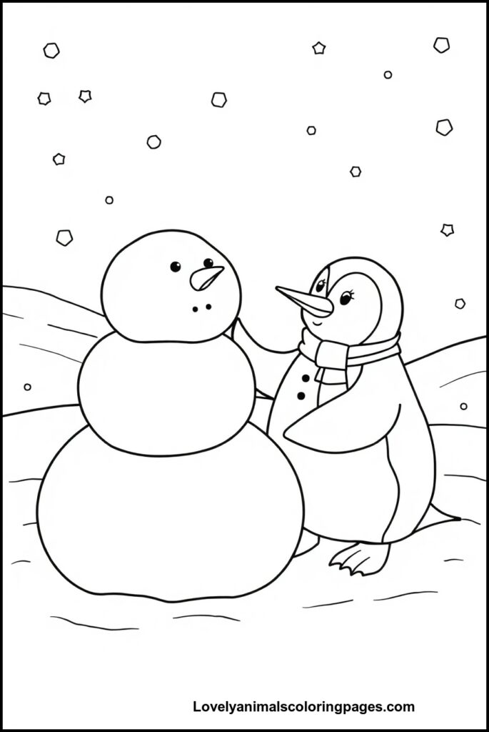 Penguin Coloring Pages