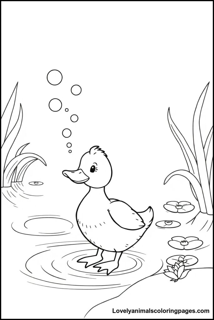 Duck Coloring Pages
