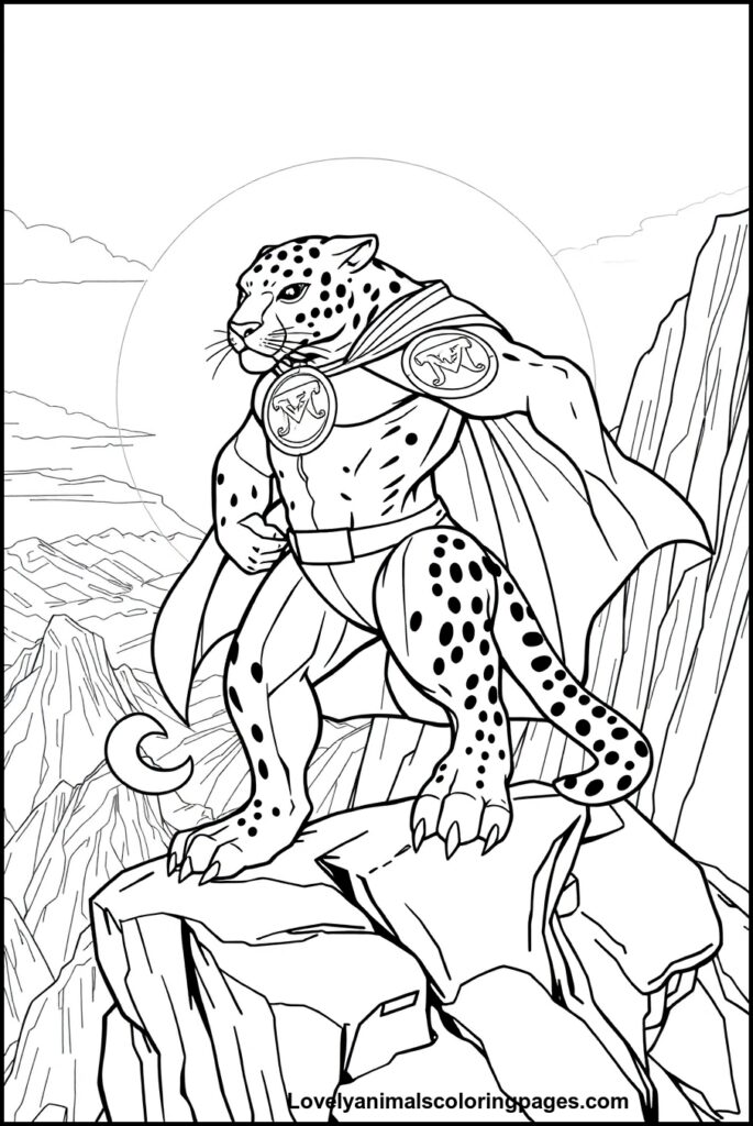 Jaguar Coloring Pages