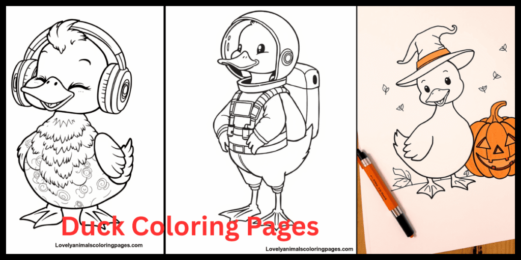 Duck Coloring Pages