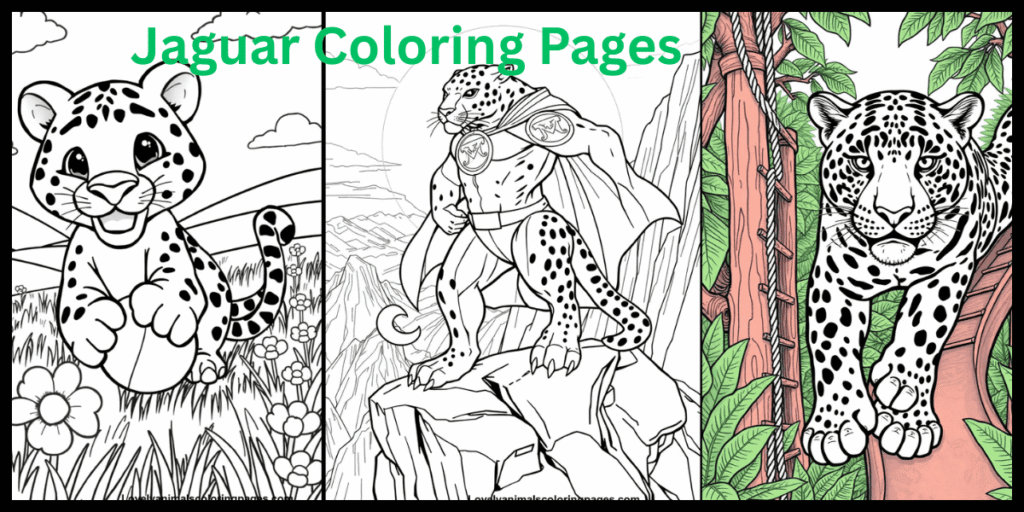 Jaguar Coloring Pages