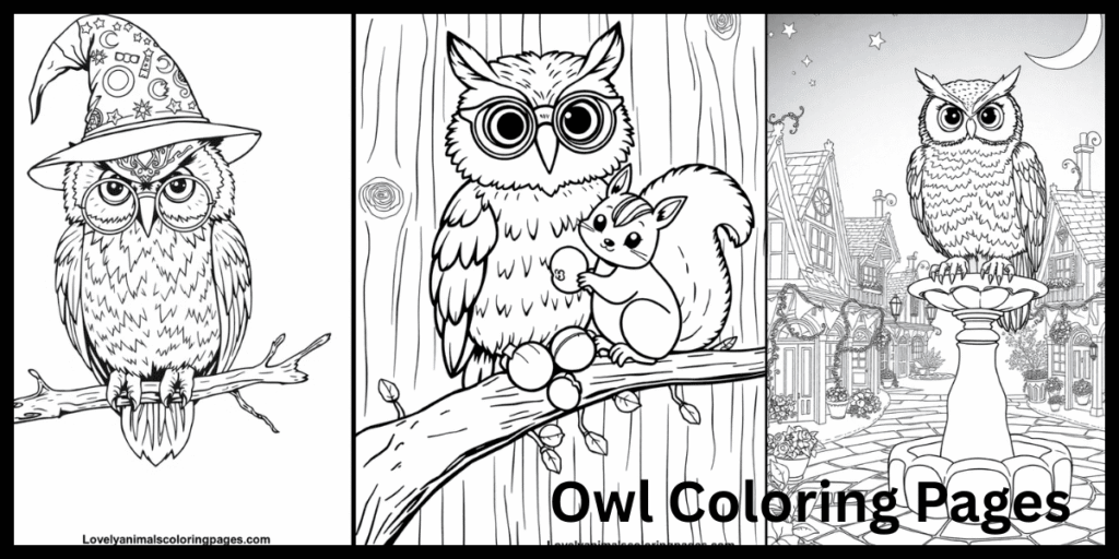 Owl Coloring Pages