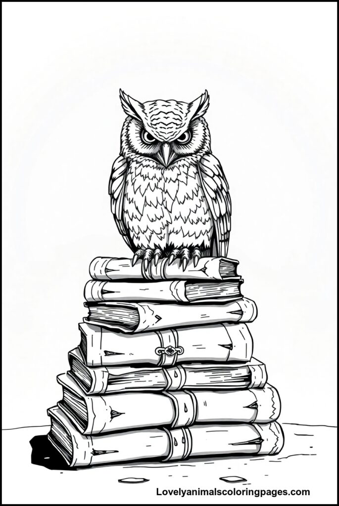 Owl Coloring Pages