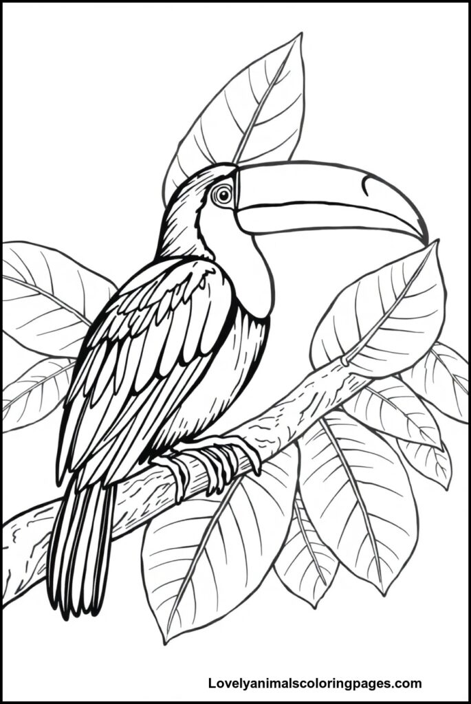 Toucan Coloring Pages