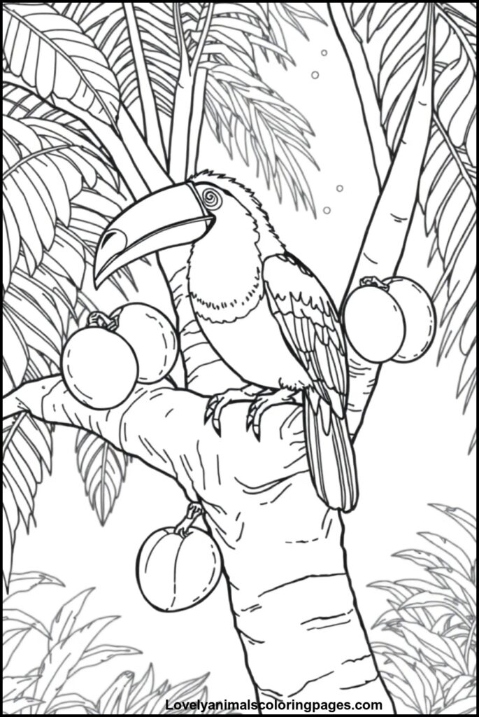 Toucan Coloring Pages