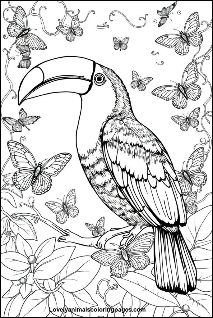 Toucan Coloring Pages