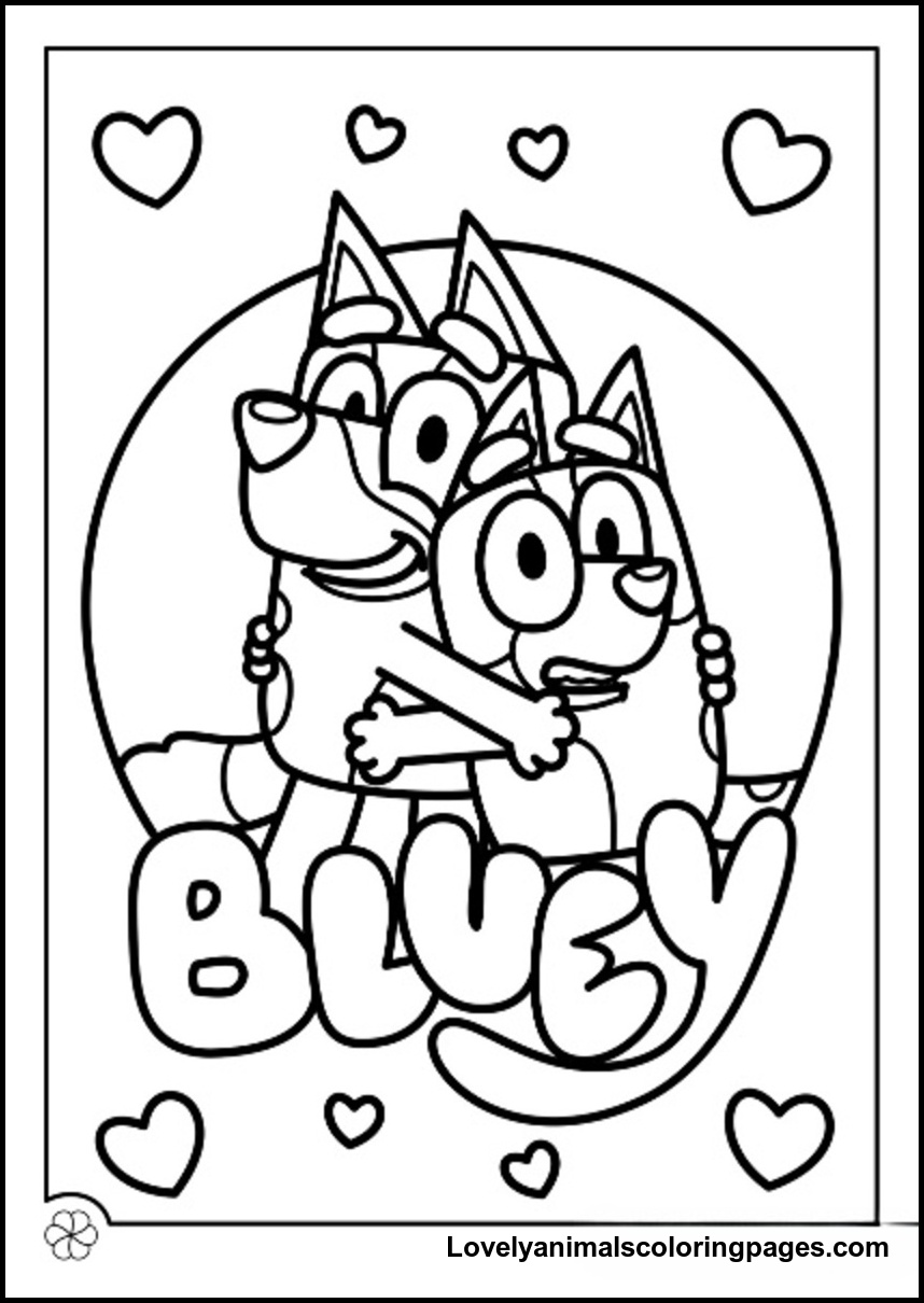 Bluey Coloring Pages