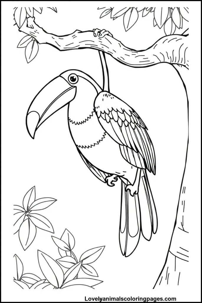 Toucan Coloring Pages