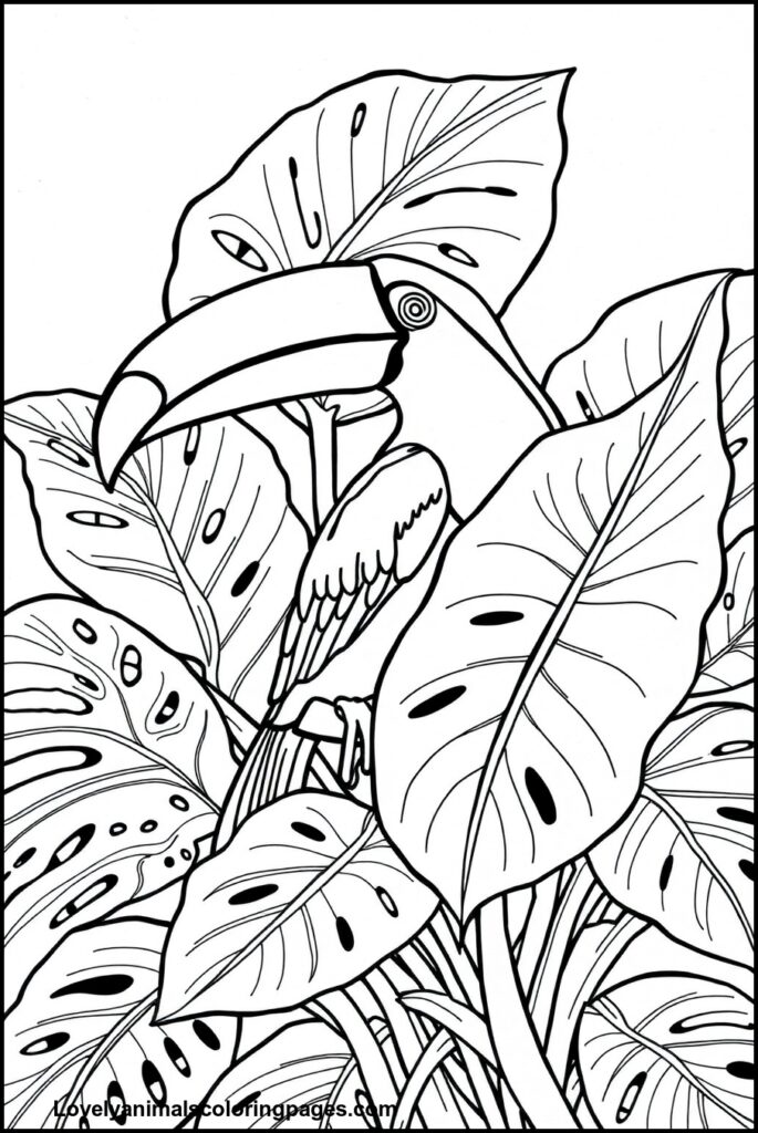 Toucan Coloring Pages