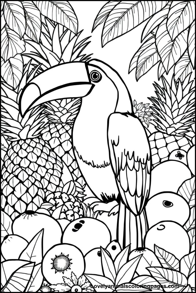 Toucan Coloring Pages