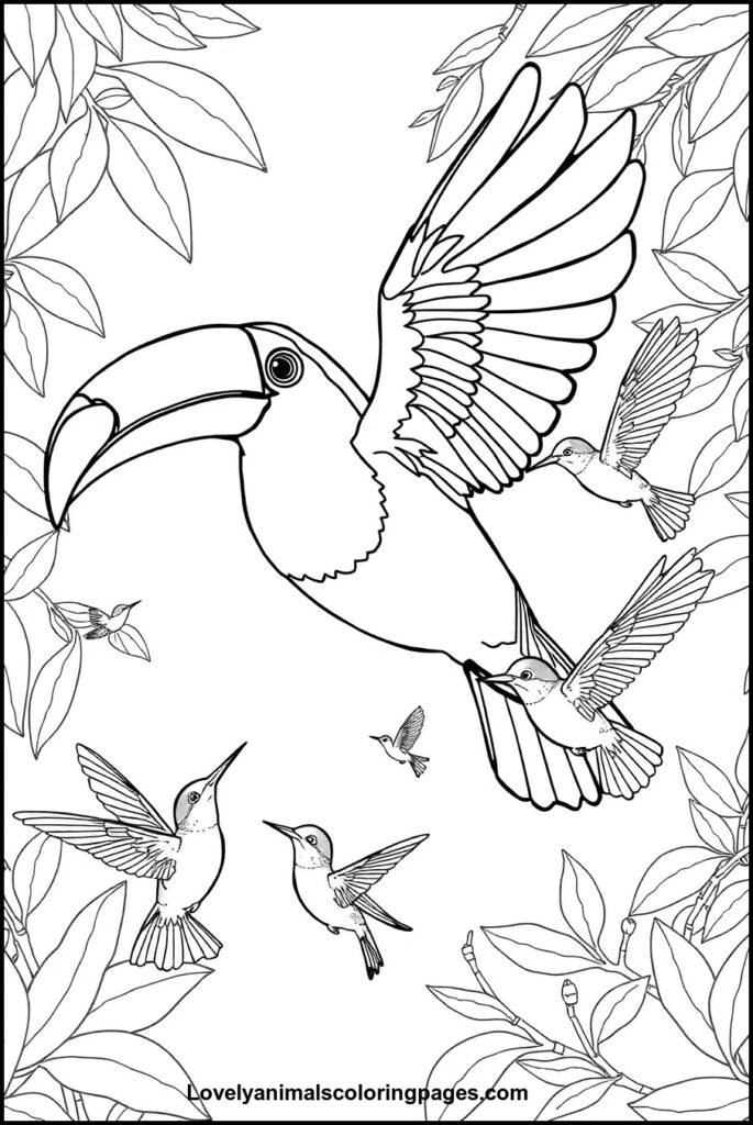 Toucan Coloring Pages