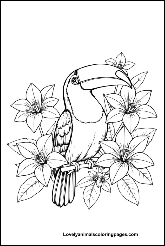 Toucan Coloring Pages