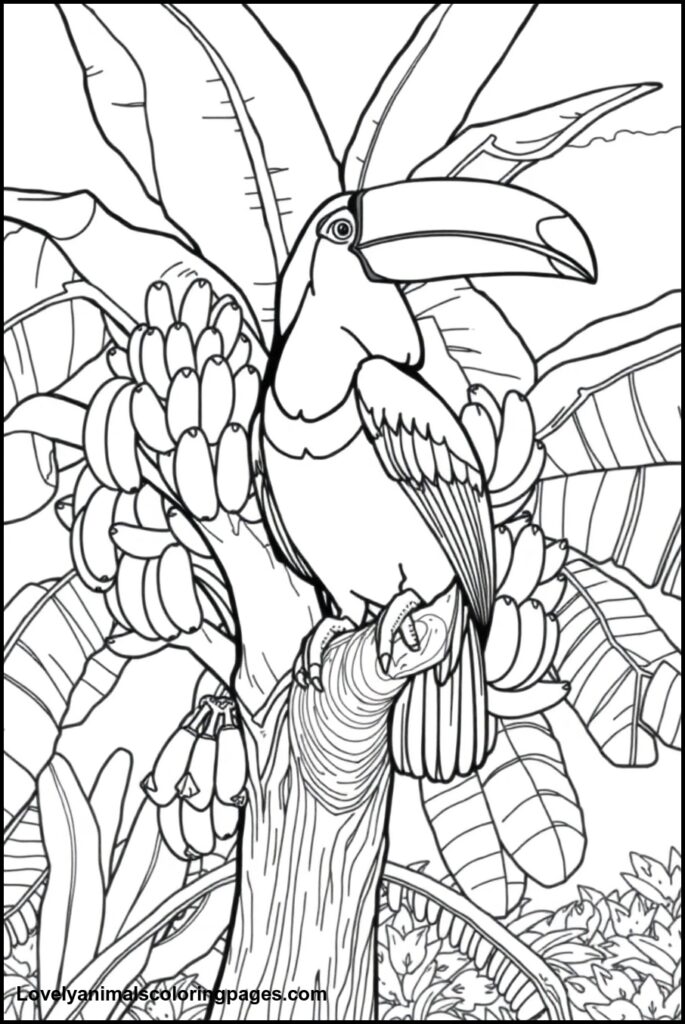 Toucan Coloring Pages