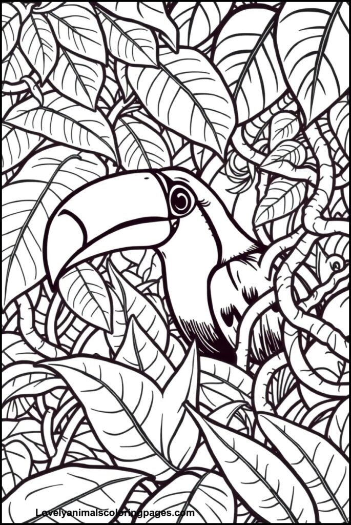 Toucan Coloring Pages