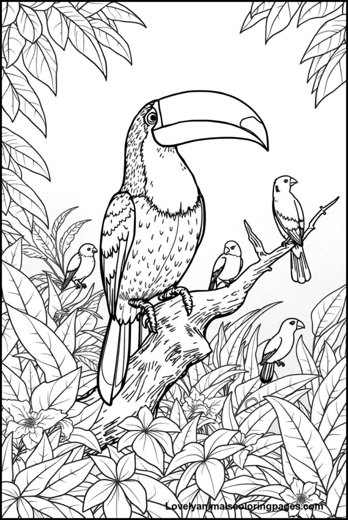 Toucan Coloring Pages