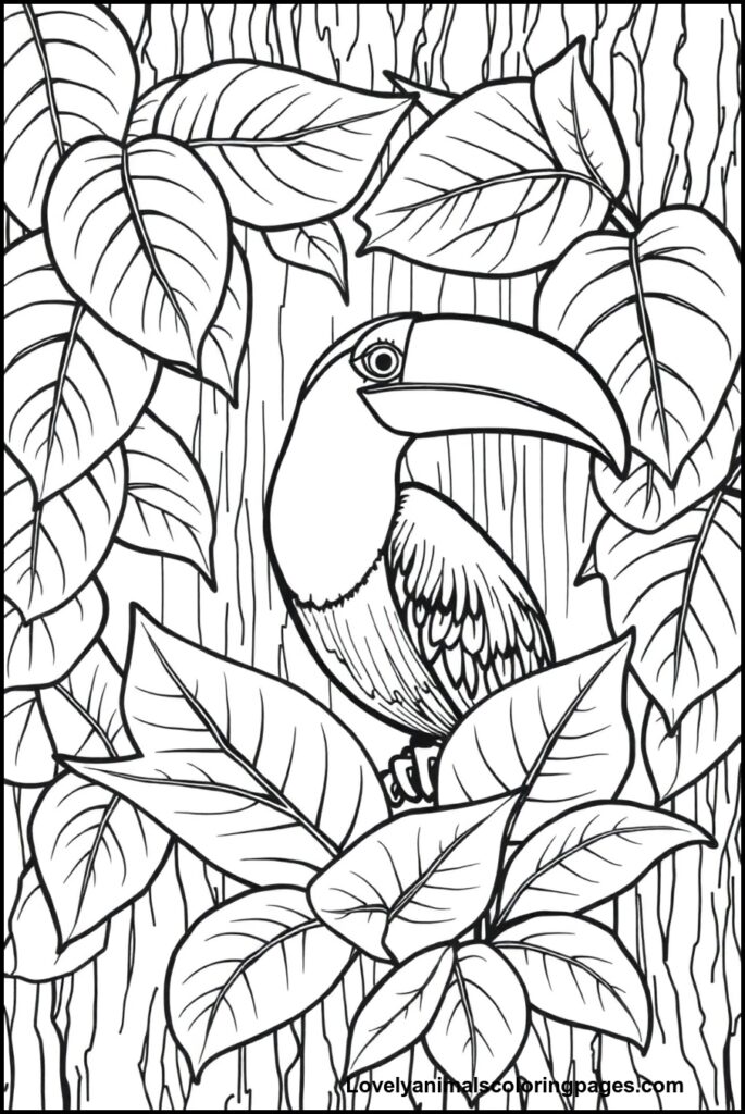 Toucan Coloring Pages