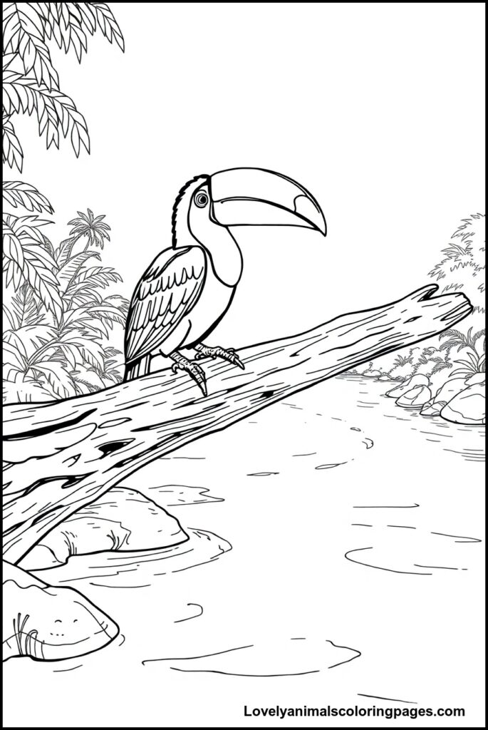 Toucan Coloring Pages