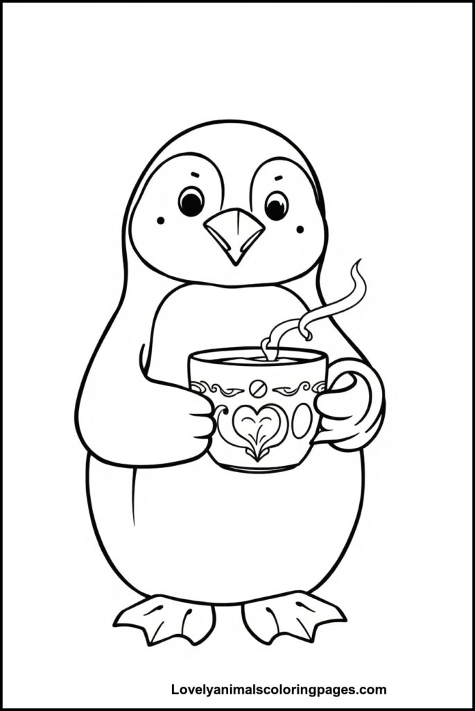 Penguin Coloring Pages