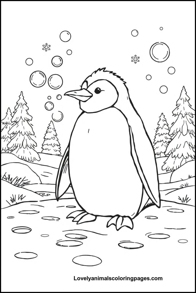 Penguin Coloring Pages