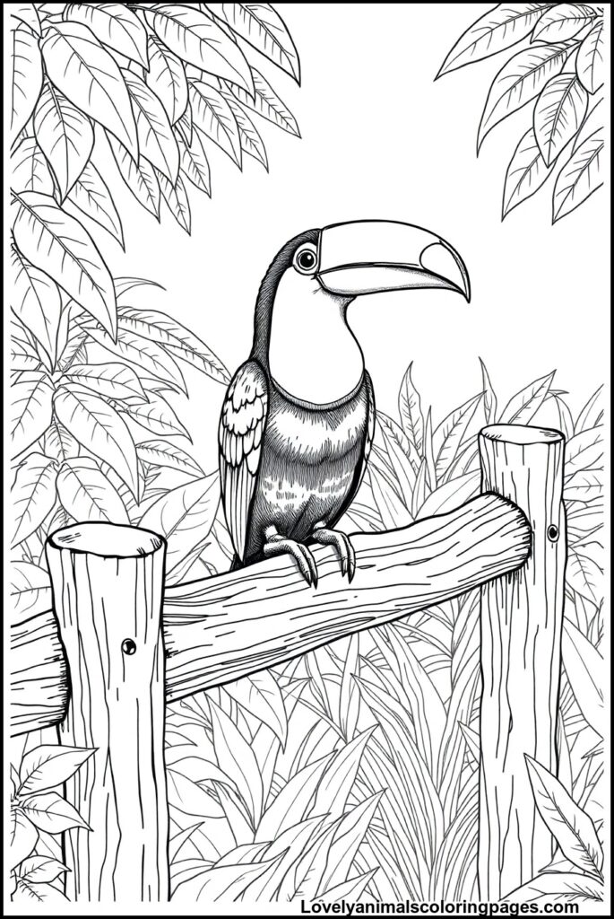 Toucan Coloring Pages