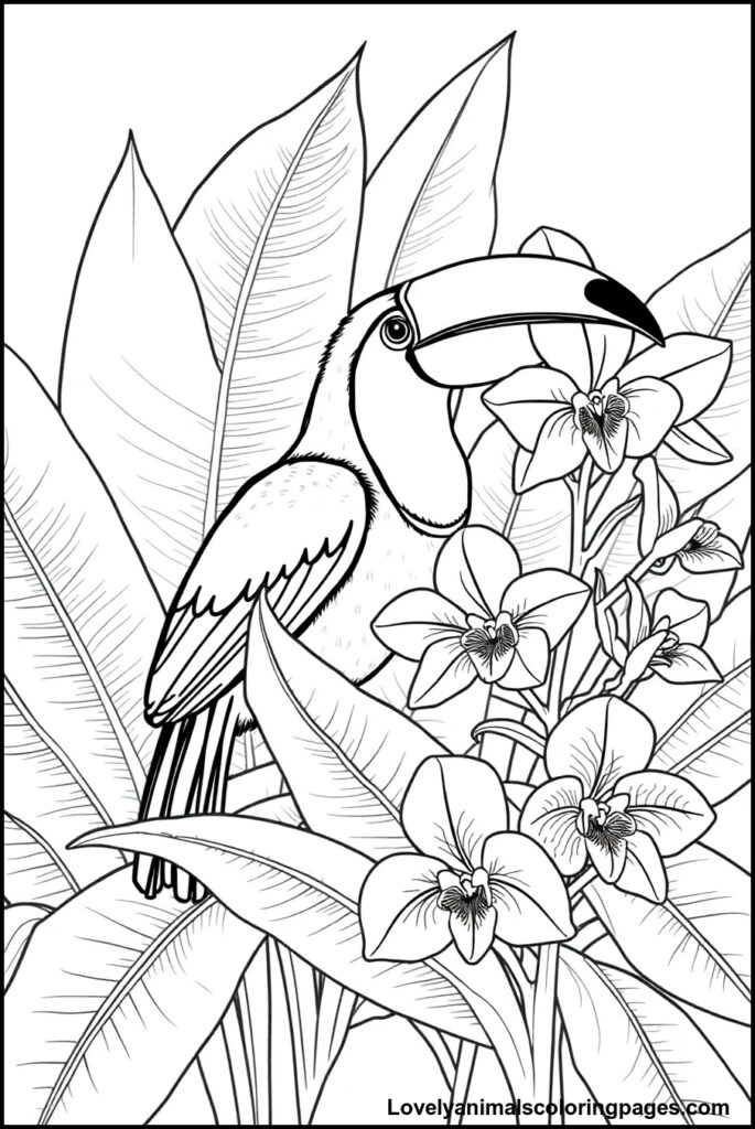 Toucan Coloring Pages