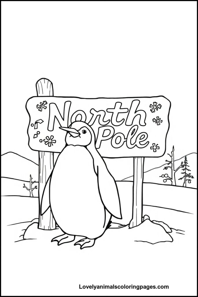 Penguin Coloring Pages
