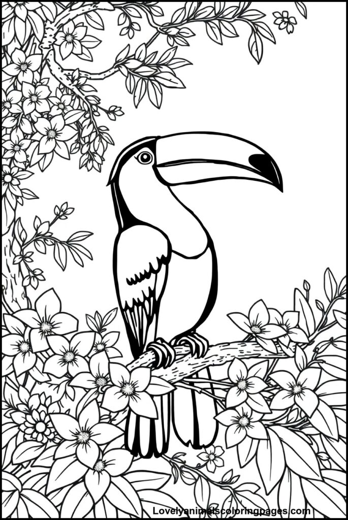 Toucan Coloring Pages