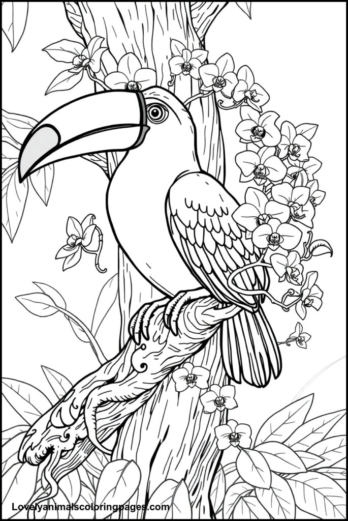 Toucan Coloring Pages