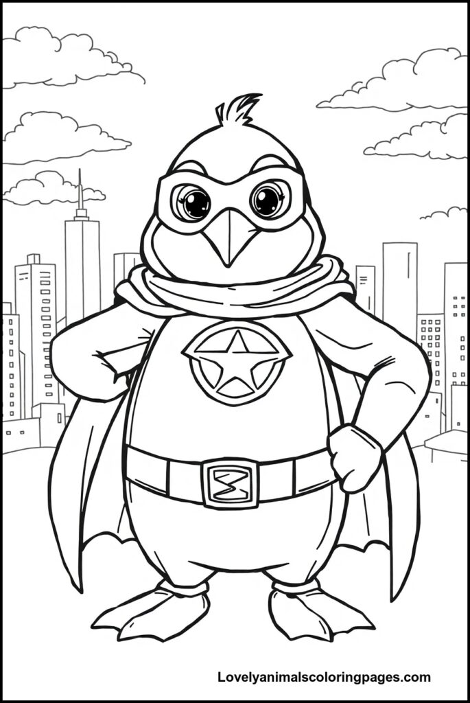 Penguin Coloring Pages