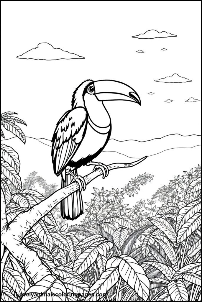 Toucan Coloring Pages