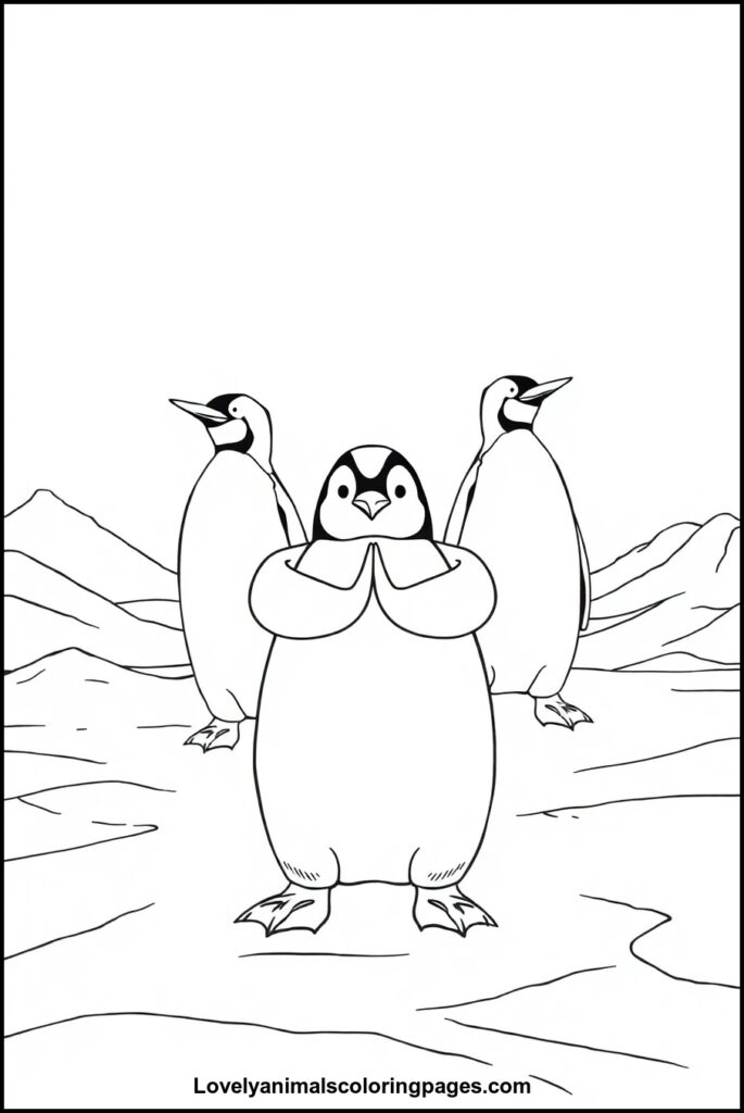 Penguin Coloring Pages