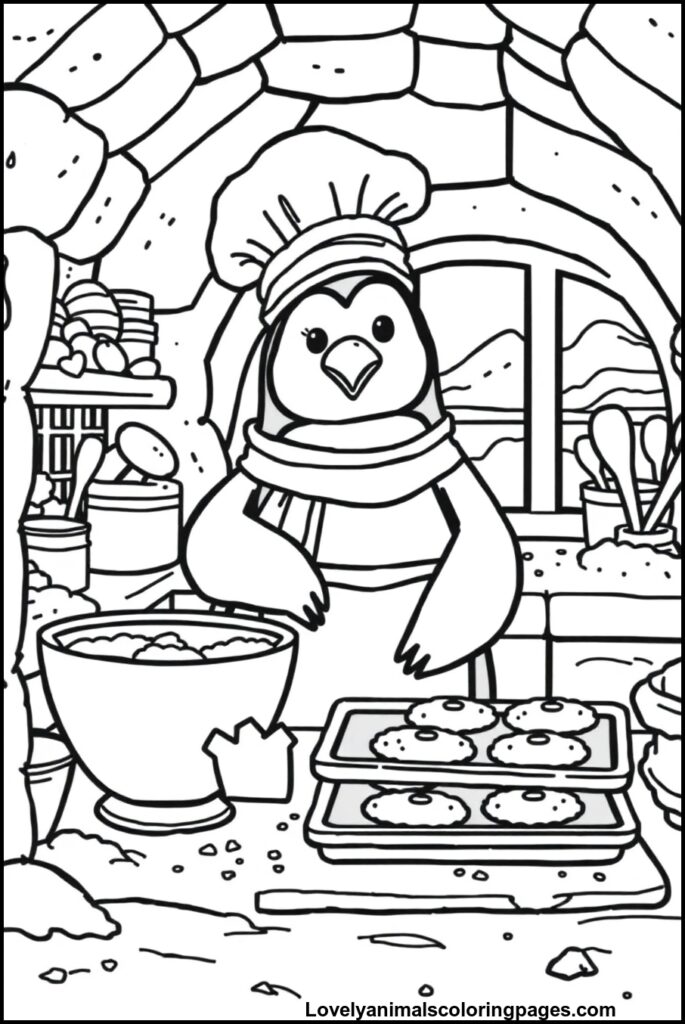 Penguin Coloring Pages